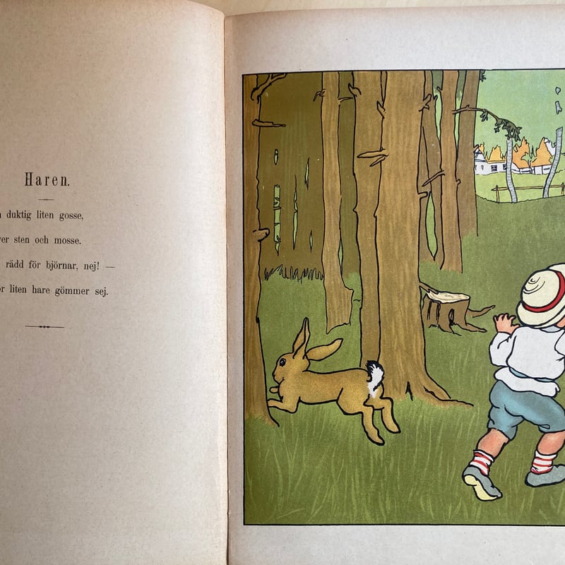 ゲルトルート・カスパリ 「Lek och ras」 アンティーク ビンテージ