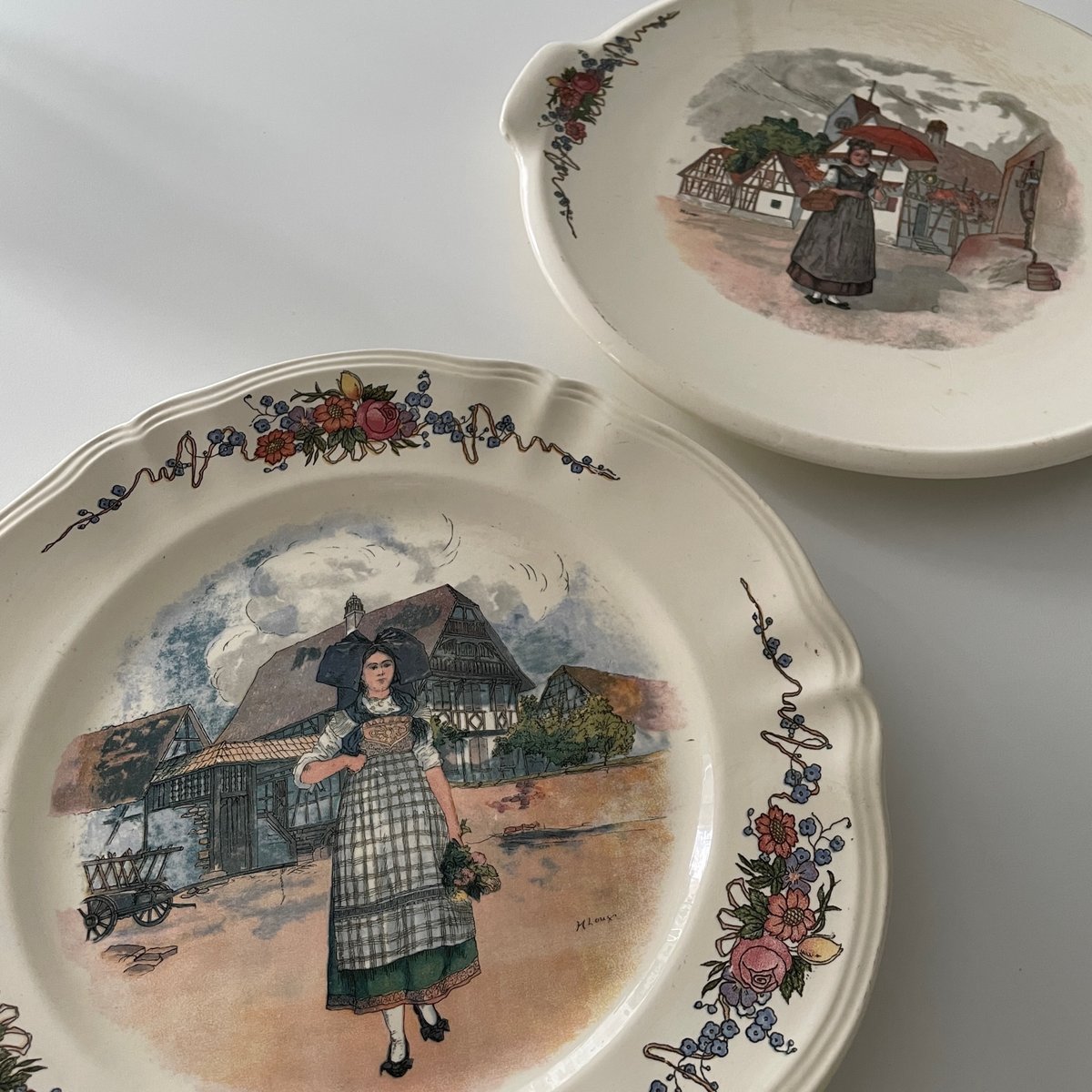 サルグミンヌ SARREGUEMINES オベルネ Obernai ケーキ皿 | Gui an