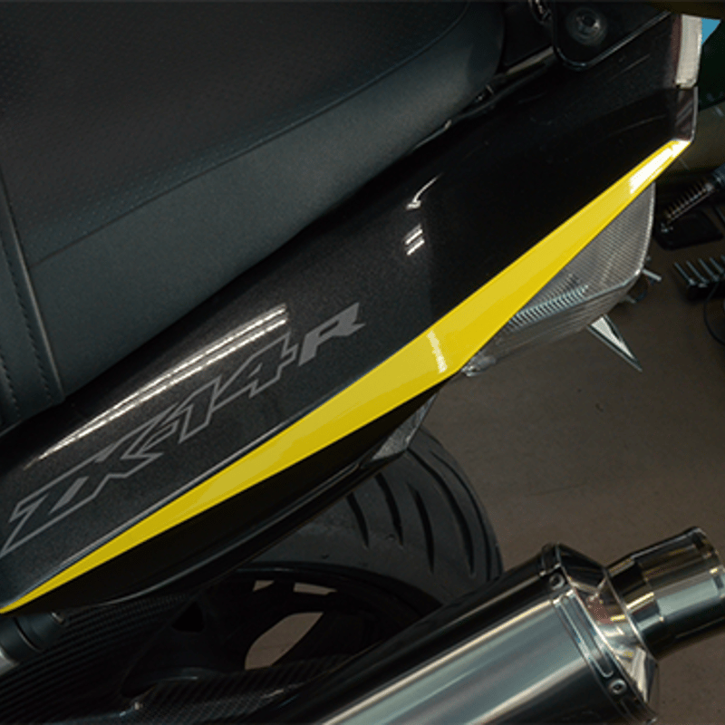 ZX-14R/ZZR1400専用シートカウルデカール(ソリッドカラー) | Micrographic