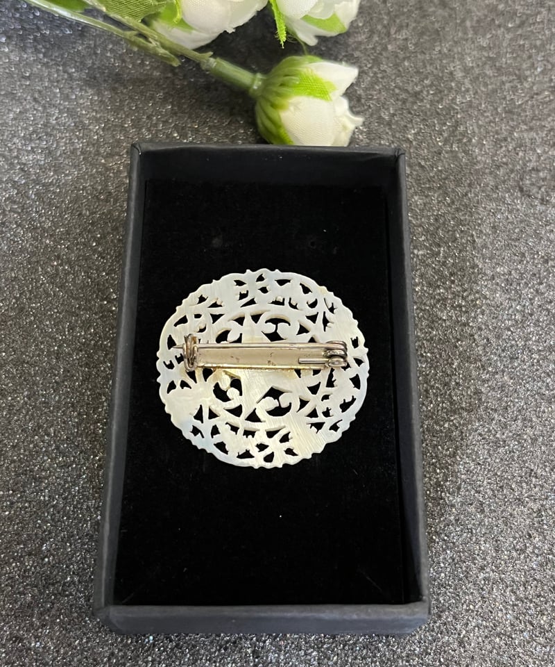 ベツレヘムパール ベツレヘムの星 五芒星 5つ星 ブローチ | sophia333