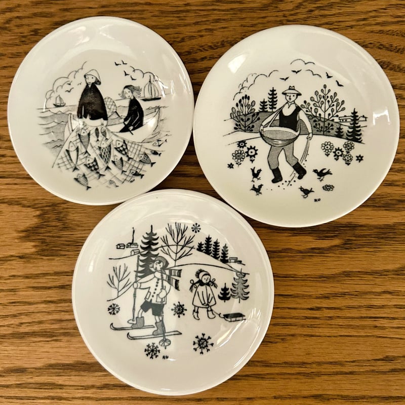 Arabia ボタニカ Sorbus aucuparia ミニプレート 絵皿 Arabia ボタニカ