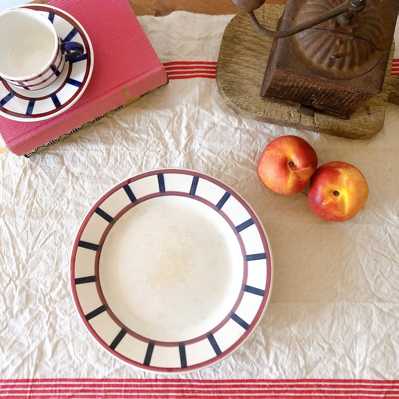 HBCM Béarn ベアン クレイユモントロー バスク柄 コンポート皿 コンポ