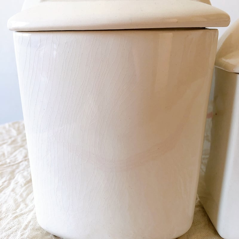 レア☆HBCM ベアン クレイユエモントロー バスク柄 陶器キャニスター5