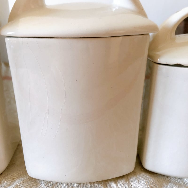 レア☆HBCM ベアン クレイユエモントロー バスク柄 陶器キャニスター5