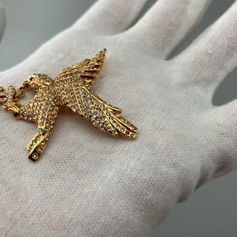 CHANEL (シャネル) ヴィンテージ イーグル ココマーク ラインストーン