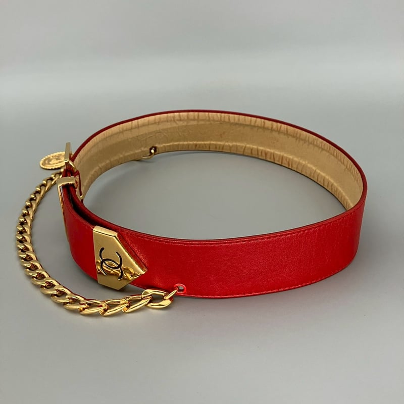 CHANEL (シャネル) ヴィンテージ ココマーク ロゴ チェーン ベルト