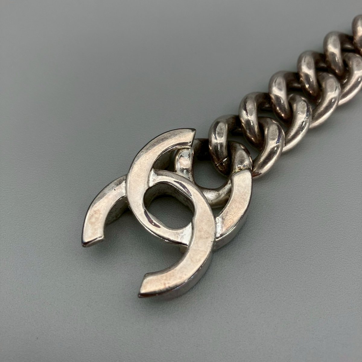 CHANEL (シャネル) ヴィンテージ ターンロック ココマーク シルバー