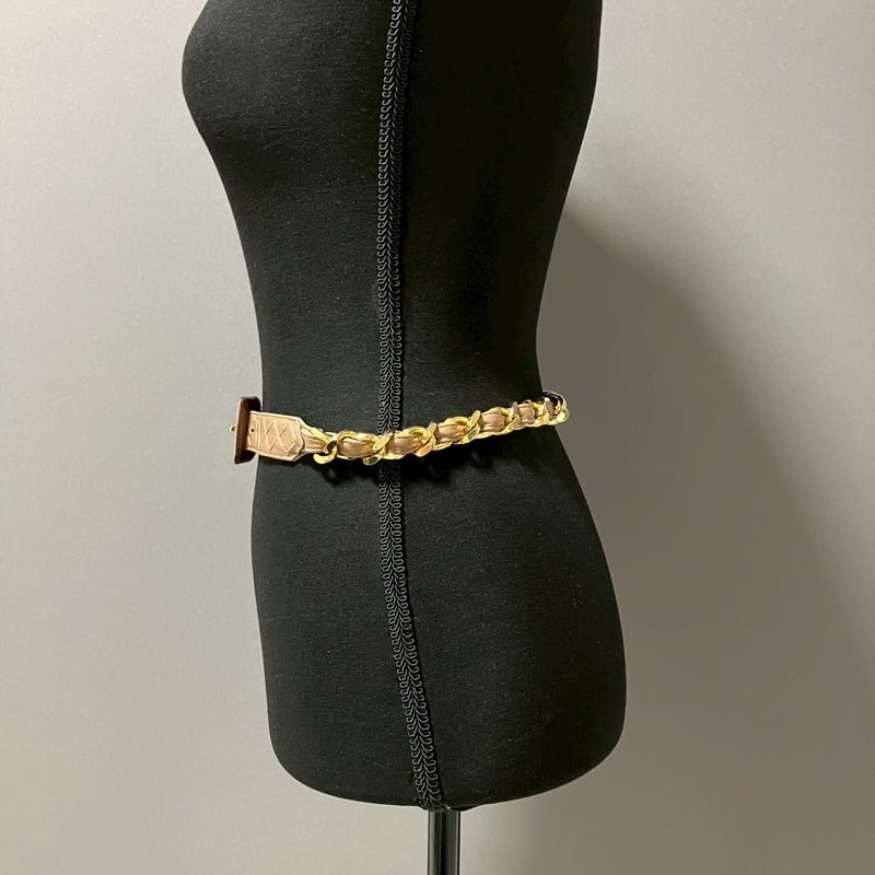 CHANEL (シャネル) ヴィンテージ 31 RUE CAMBON レザー チェーン ベルト