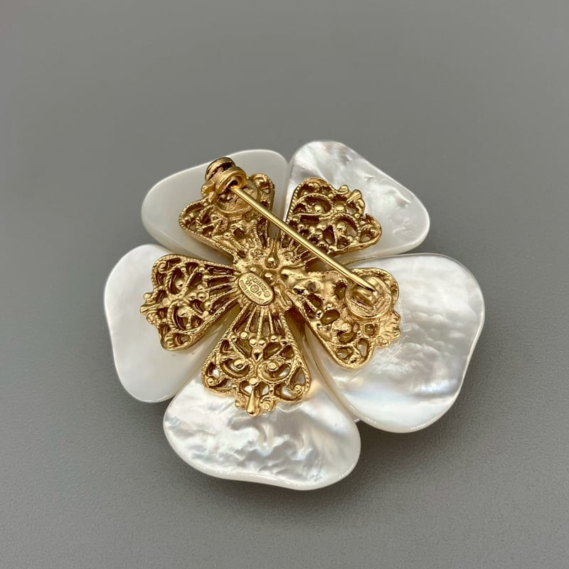 CHANEL (シャネル) ヴィンテージ カメリア フラワー ブローチ