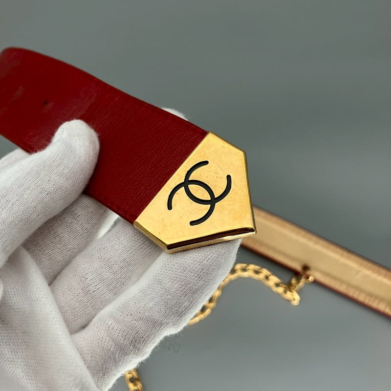 CHANEL (シャネル) ヴィンテージ ココマーク ロゴ チェーン ベルト