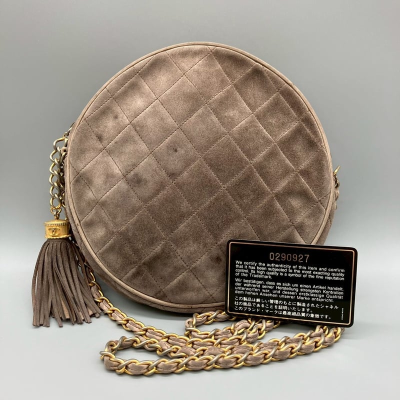 CHANEL (シャネル) ヴィンテージ ラウンド スエード フリンジ