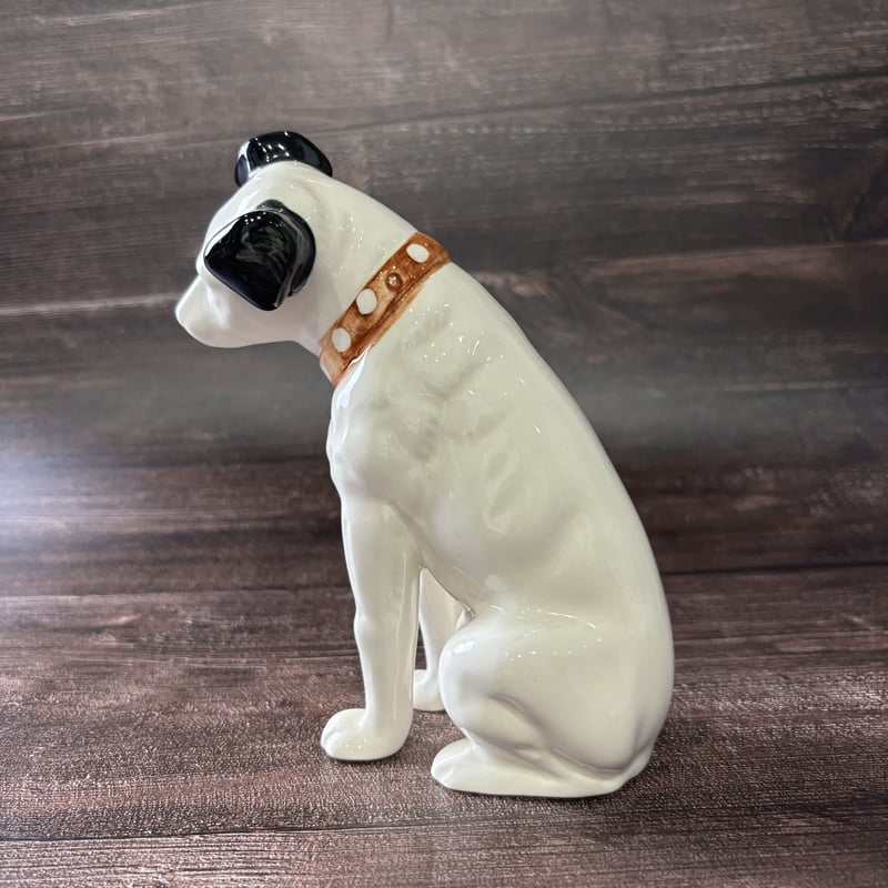 ニッパー犬 陶器の置物25cm | VINTAGE STOREつむぐ屋