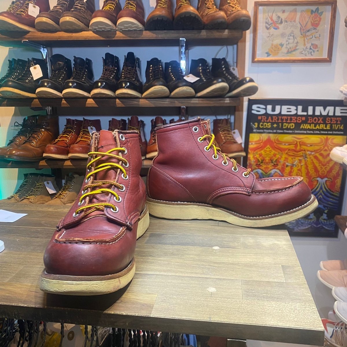 90s Vintage REDWING 8875 四角犬タグ アイリッシュセッター 7E 赤