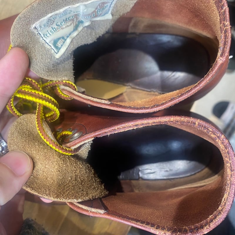 90s Vintage REDWING 8166 四角犬タグ アイリッシュセッター 8D 赤茶