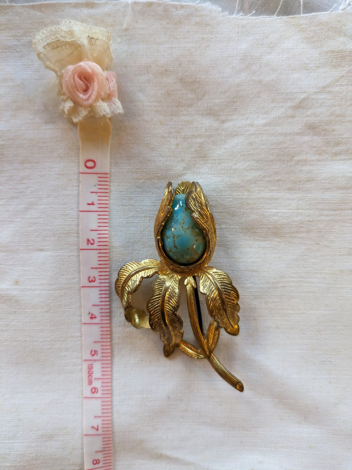 幻ChristianLacroixトルコ石80s ヴィンテージブローチ