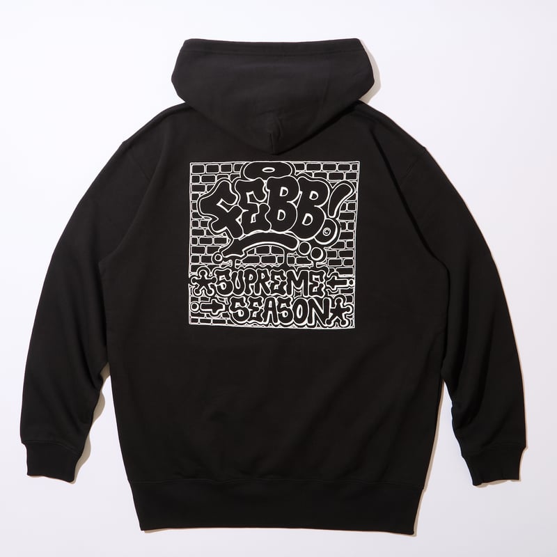febb SUPREME SEASON HOODIE BLACK （10.0 Oz / 裏起毛
