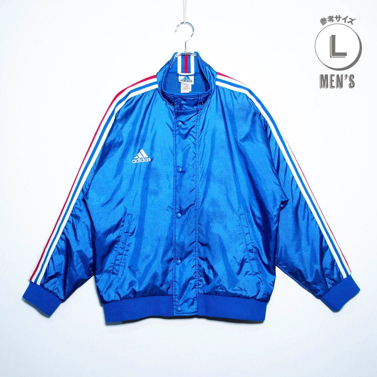 USED【 adidas 】90sナイロンジャケット／MENS：L（送料込）［BSF-O］ |