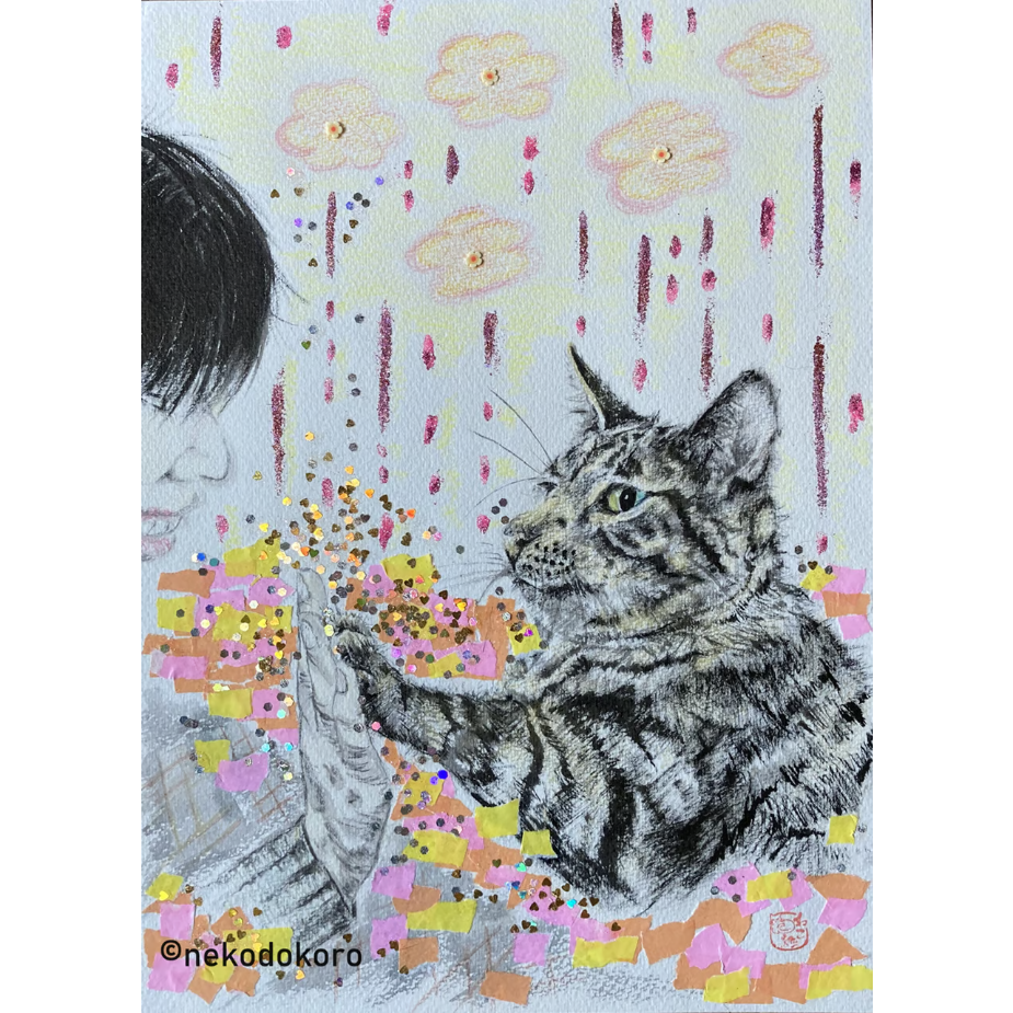 猫の絵【smileタッチ】 | ねこ処Art