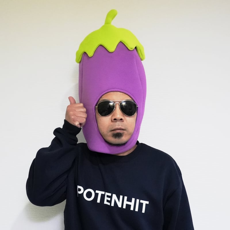 本物のナスビの被り物 | 天竺川原イベントGOODS