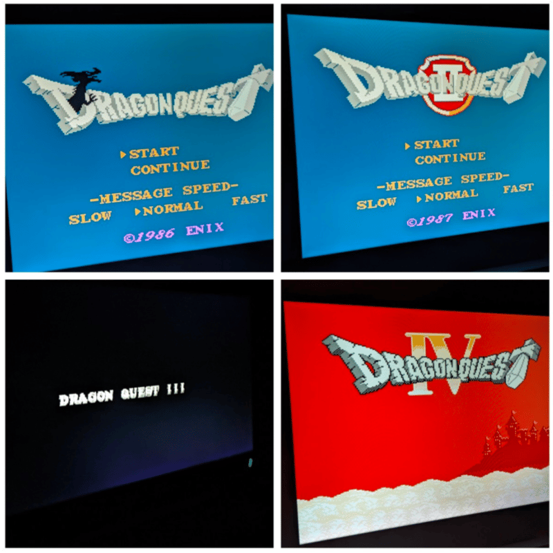 ファミコン カセット ドラゴンクエスト Ⅰ Ⅱ Ⅲ Ⅳ 4本セット