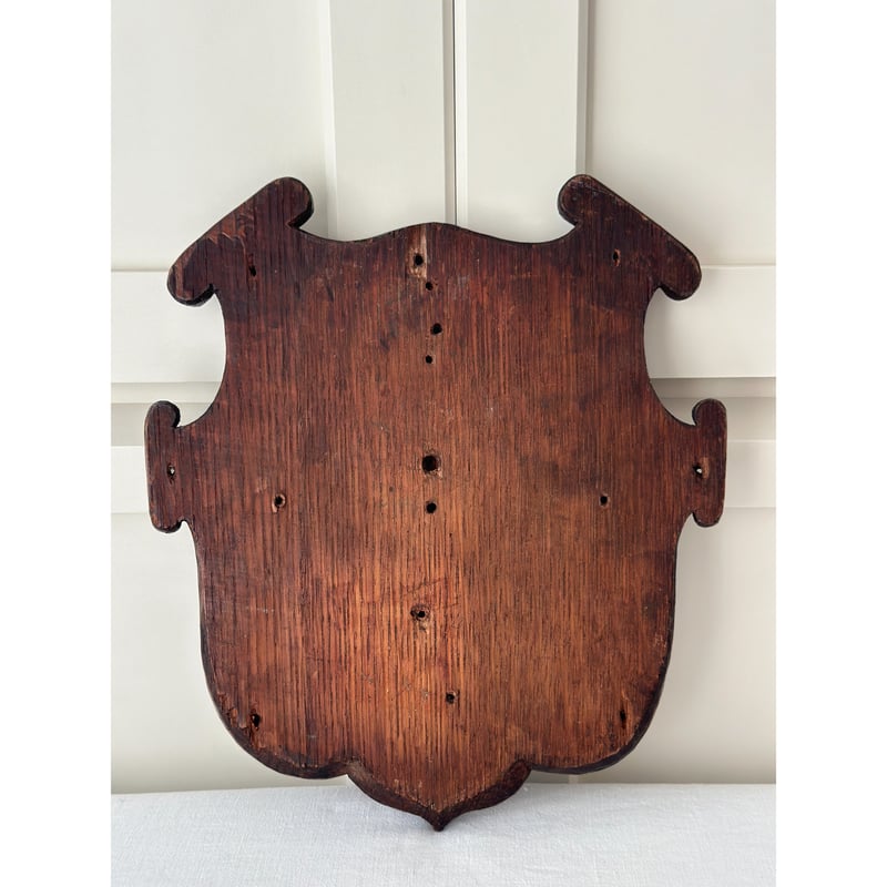 イギリスアンティーク 浮き彫り紋章盾 壁飾り エンブレム | glacé nomivis