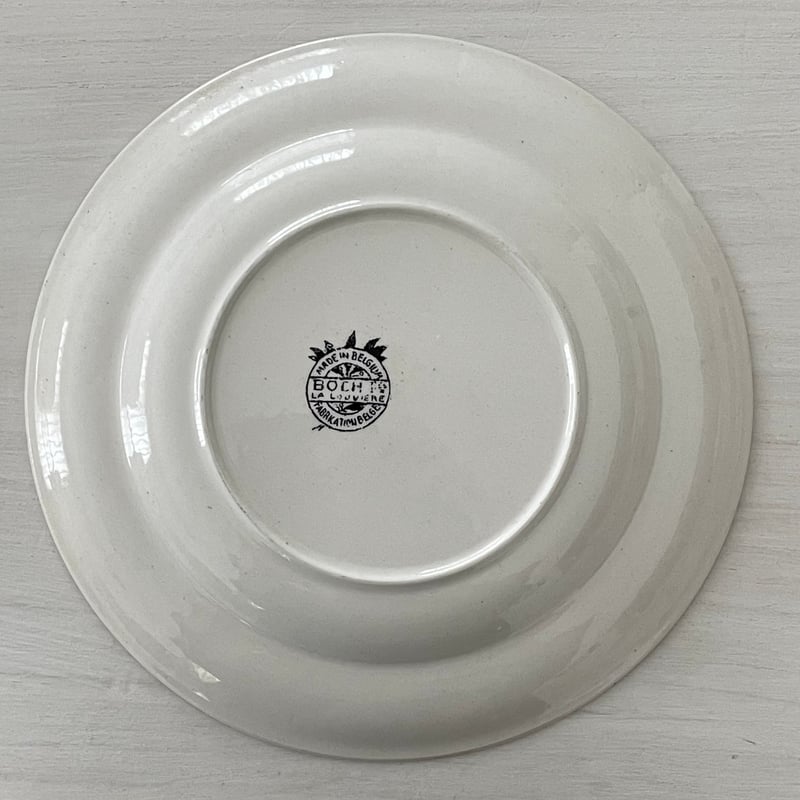 アンティーク プレート ボッホフレール ベルギー 狩の帰来