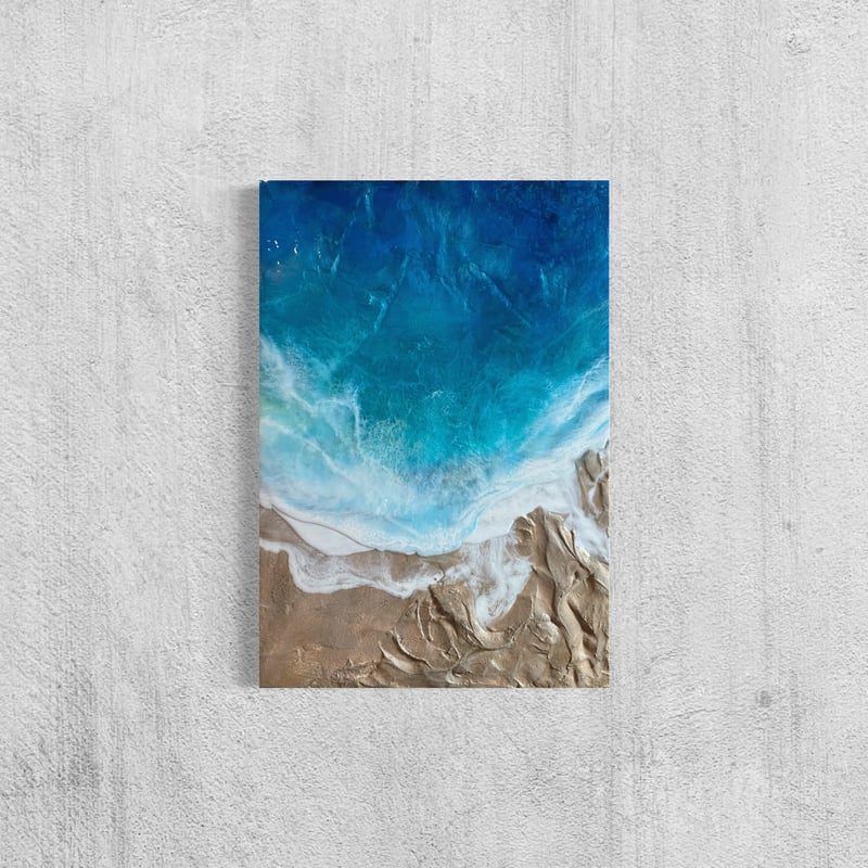 60×30cm レジンアート 海の風景 60×30cm レジンアート 海の風景 fit