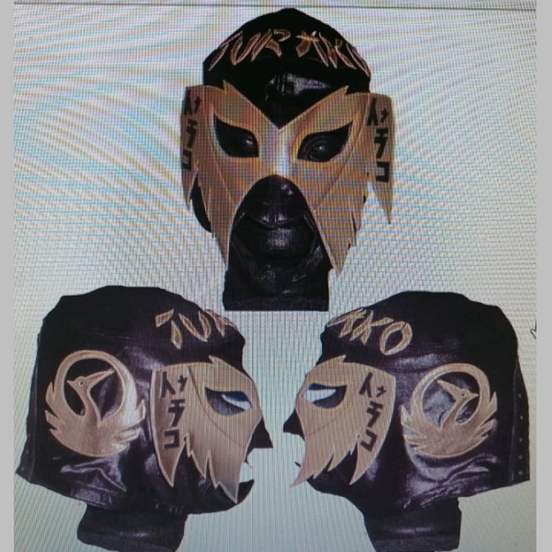 ツラコ試合用マスク アロンカナレス製【本人着用済み・サイン入り