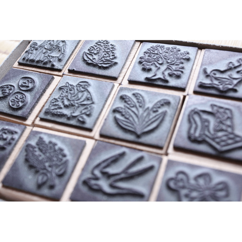 フランス アンティークスタンプ フェルナンナタン 春のセット [t014