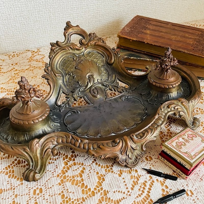 フランス製アンティーク 大きなロココモチーフ 2種セット フランス