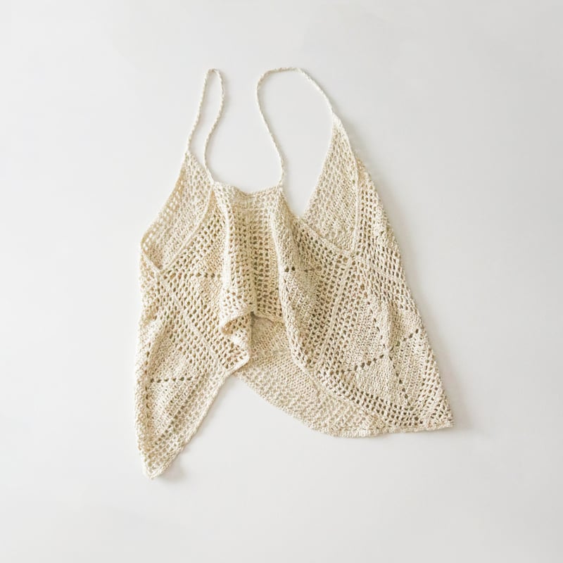 DL編み図］プレイフルなクロシェキャミ／crochet／p.6 | 112_STORES店