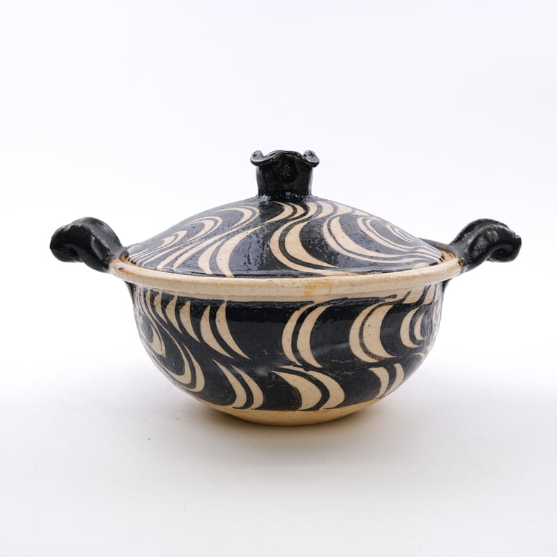 土鍋 黒織部（一人用）| 稲葉 直人 / Black Oribe Donabe (Single