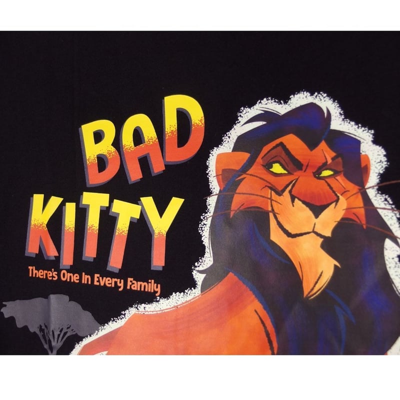 VILLANS ヴィランズ Tシャツ SCAR 半袖 スカー ブラック Disney