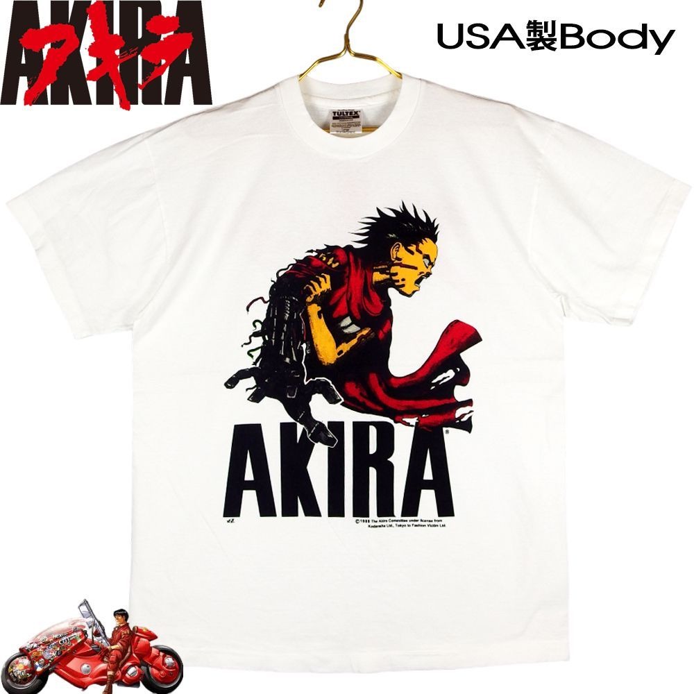 AKIRA アキラ アニメ Tシャツ USA製 ホワイト Lサイズ 半袖 メンズ