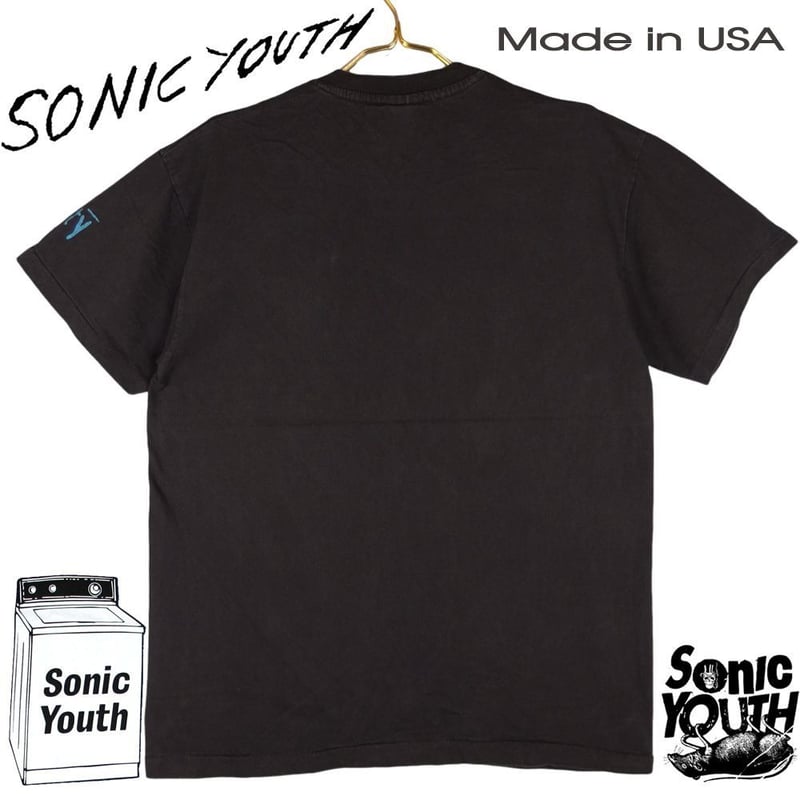 SONIC YOUTH ソニックユース Tシャツ USA製 ブラック Lサイズ sonic y
