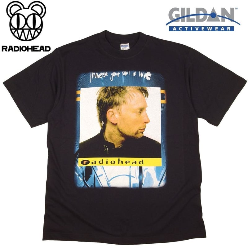 radiohead レディオヘッド Tシャツ GILDAN製 ブラック Lサイズ バンドT