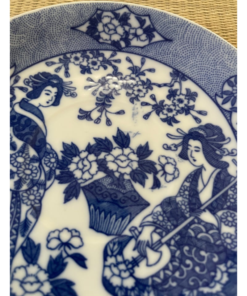 美品 同柄2客セット】日本特製 透かし芸者文様 エッグシェル 卵殻手