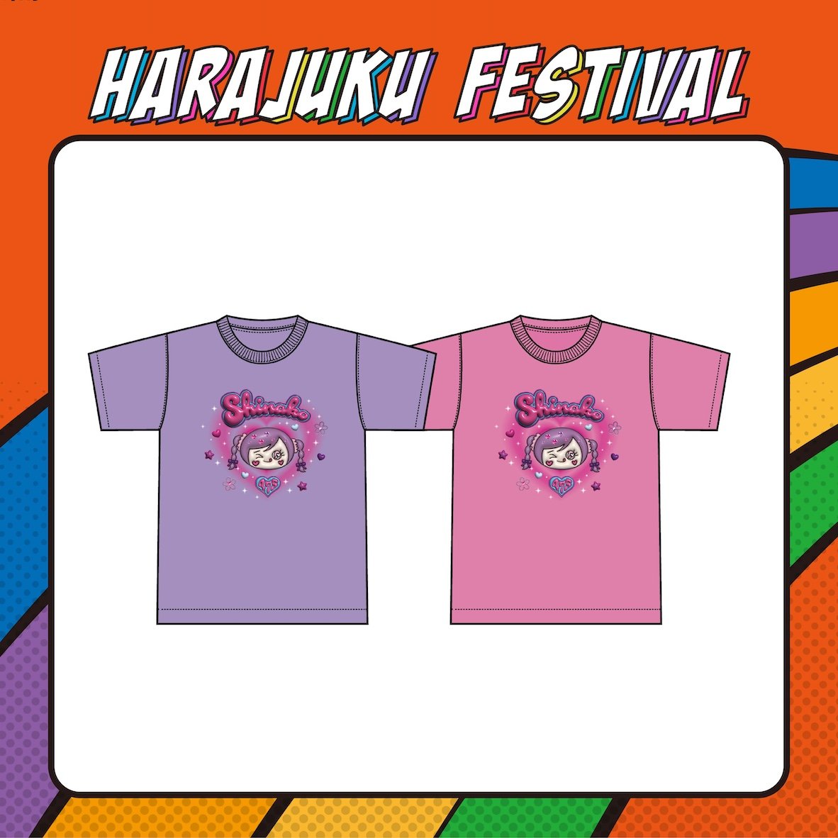 元祖しなこTシャツが進化した！三つ編みツインテールしなこTシャツ