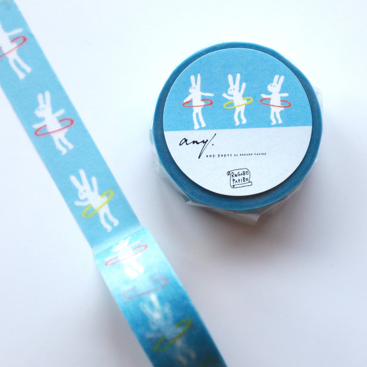 オリジナルマスキングテープ Hula Hoop Bunny | any.paper by RE