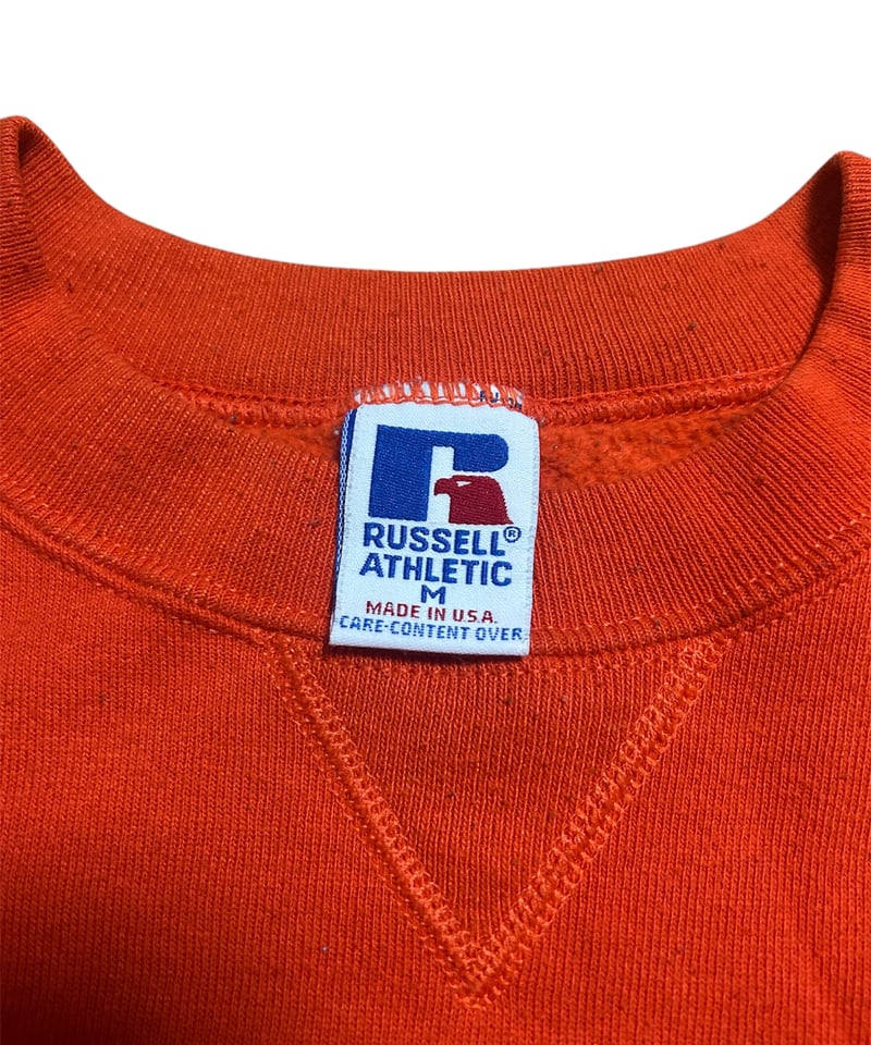 90's USA製 前Vガゼット Russell ATHLETIC カレッジスウェット AUB
