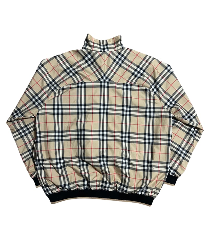 BURBERRY GOLF ノバチェック総柄 プルオーバーナイロンジャケット