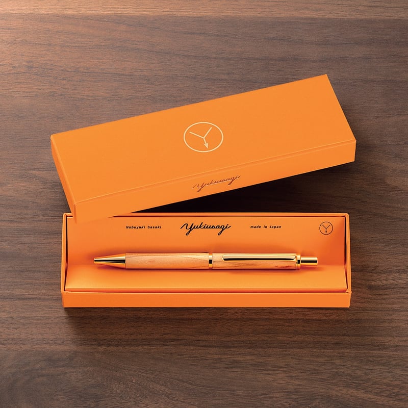 天然木、無塗装仕上げ｜「花桃の木」ノック式ボールペン【ペンづくり