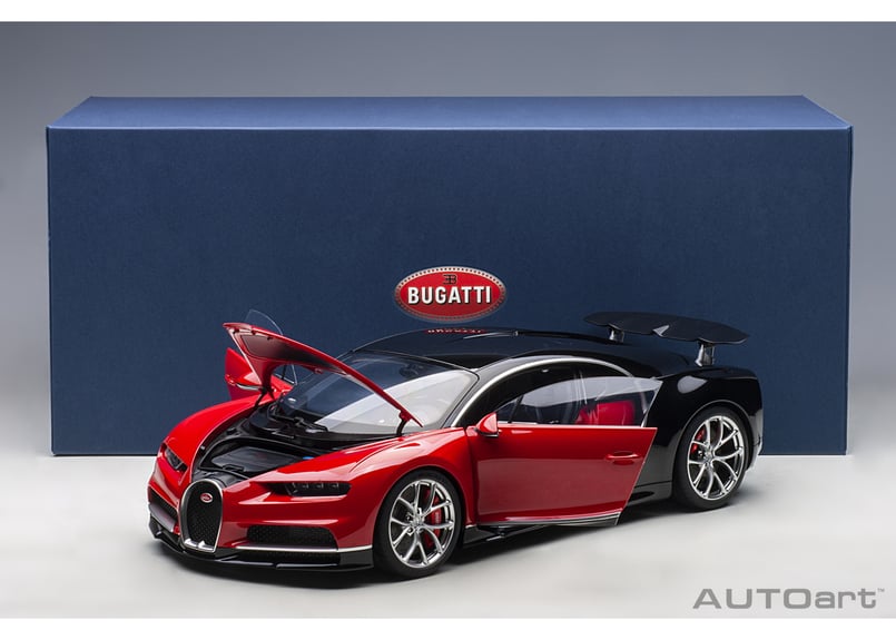 AUTOart 1/12 ブガッティ シロン 2017 （レッド／ブラック） 12113 |