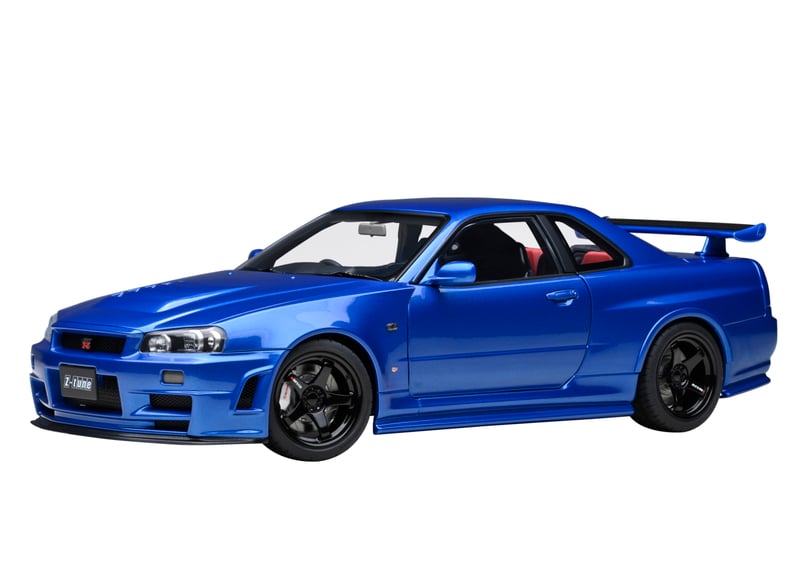 AUTOart 1/18 ニスモ R34 GT-R Z-tune （ベイサイドブルー） 774