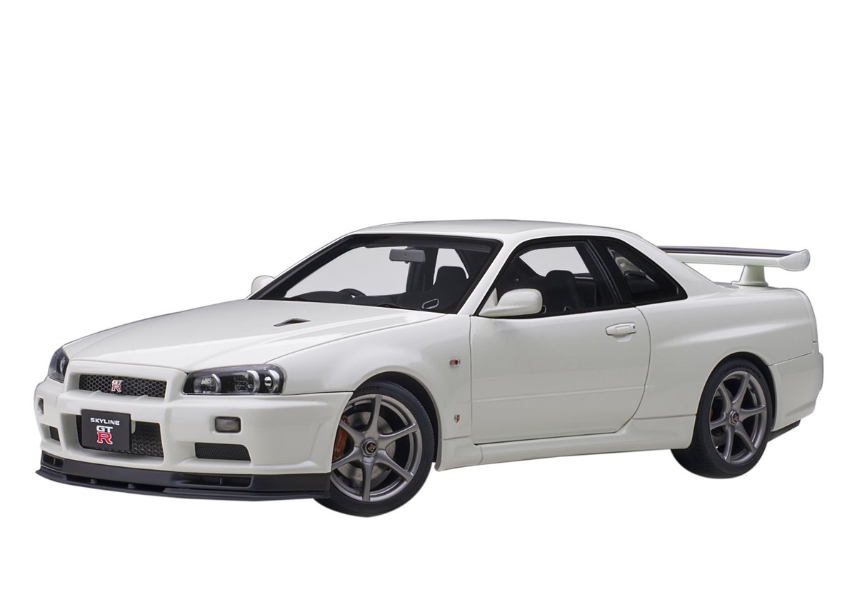 AUTOart 1/18 日産 スカイライン GT-R （R34） Vスペック II （ホワイ
