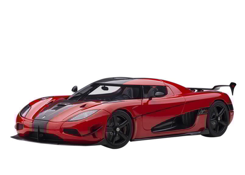 1/18 ケーニグセグ アゲーラ RS （レッド／カーボンブラック） 79022