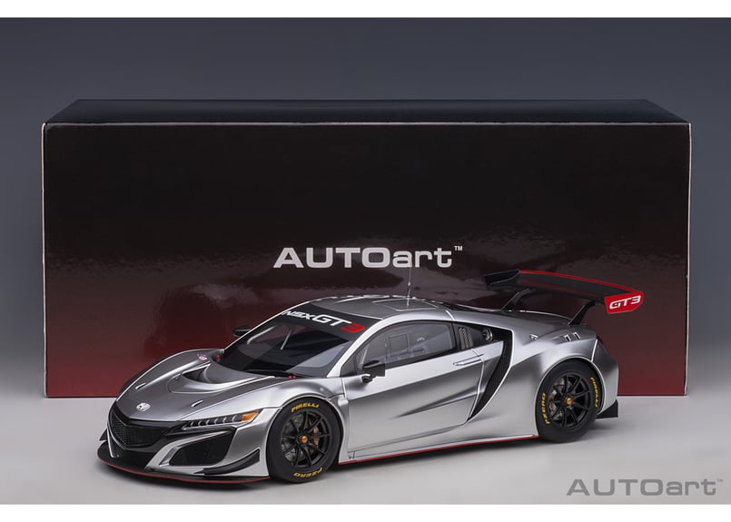 AUTOart 1/18 ホンダ NSX GT3 2018 （ハイパー・シルバー）＊開閉無 8