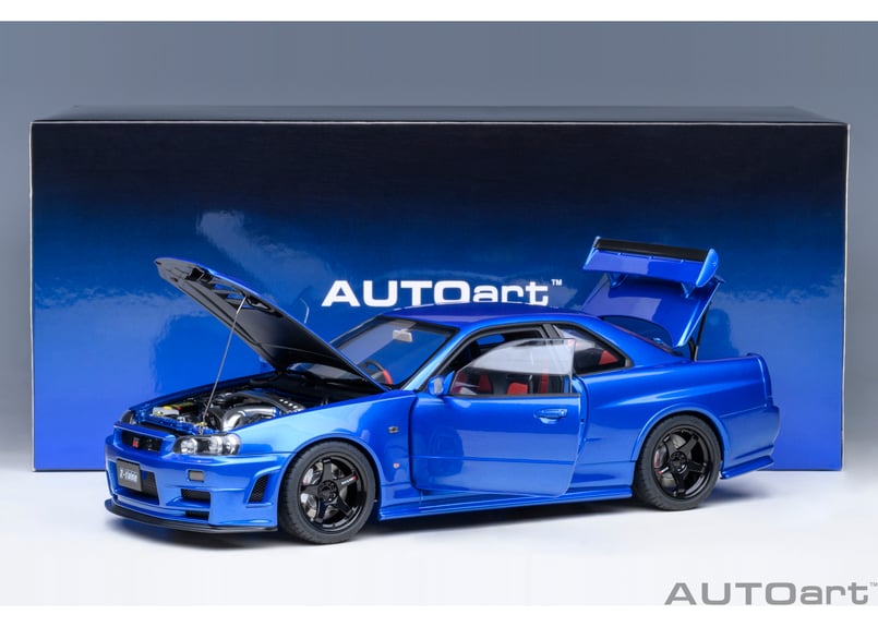 AUTOart 1/18 ニスモ R34 GT-R Z-tune （ベイサイドブルー） 774