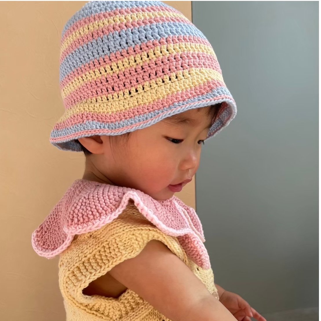 Kalinka]【残りわずか！】Lavender Hat | Pineapple/Blue