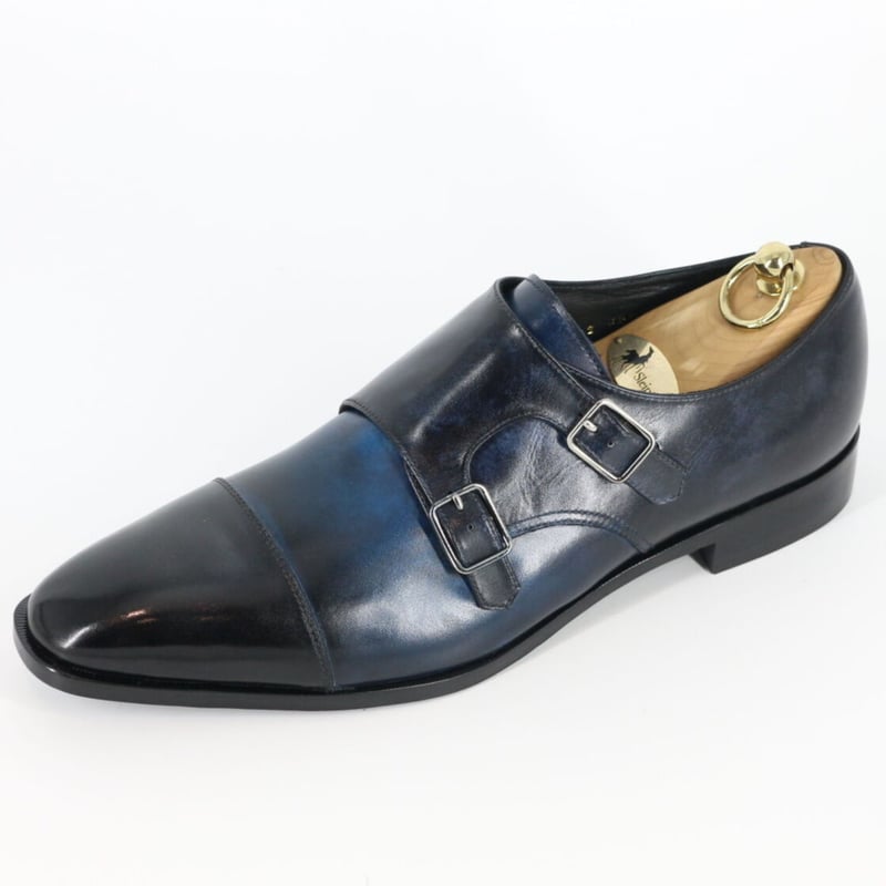 ブラック/ネイビー｜ダブルモンクストラップ | K-51 Order Shoes STORE